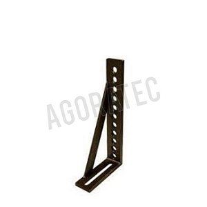 Esquadro de encosto e de fixação 300x150x50mm, Sistema 16 brunido - SHT60330