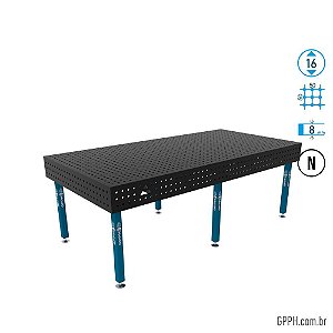 Mesa ECO 2400x1200x200 Ø16 - GPPH  Grade 50x50 nitretada - GPEC240120.2.16N