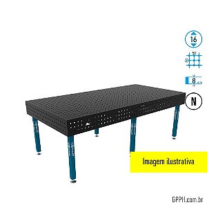Mesa ECO 2000x1000x200 Ø16 - GPPH Grade 50x50 nitretada - GPEC200100.2.16N