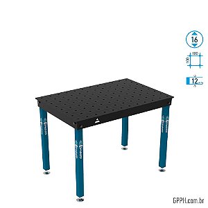 Mesa BASIC 1200x800 - Ø16 Grade 100x100  GPPH - GPB12080.1.16
