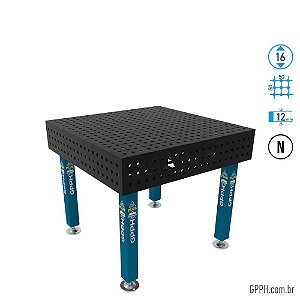 Mesa PLUS 1000x1000x200 Ø16 - Grade 50x50 GPPH nitretada - GPPL100100.2.16N