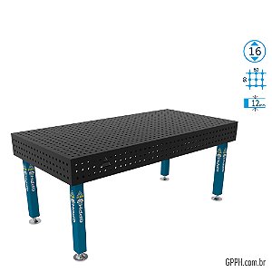 Mesa PLUS 2000x1000x200 Ø16 - Grade 50x50 GPPH - GPPL200100.2.16