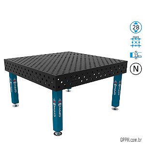 Mesa PRO 1500x1480x200 Ø28 - nitretada DIAG Grade 100x100 GPPH - GPPR150148.1D.28N