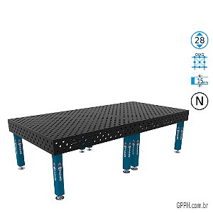 Mesa PRO 3000x1480x200 Ø28 - nitretada DIAG Grade 100x100 GPPH - GPPR300148.1D.28N