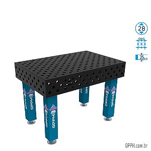 Mesa EXPERT 1200x800x200 Ø28 - DIAG Grade 100x100 GPPH - GPEX12080.1D.28