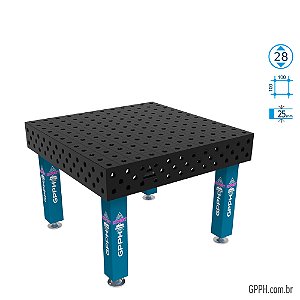 Mesa EXPERT 1200x1200x200 Ø28 - Grade 100x100 GPPH - GPEX120120.1.28
