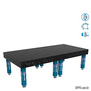Mesa EXPERT 3000x1480 Ø28 - Grade 100x100 GPPH - GPEX300148.1.28