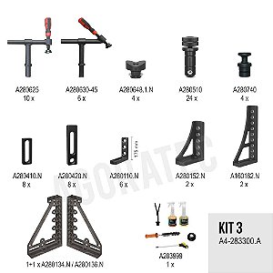 Kit de fixadores D28 - Kit 3 - A4-283300.A
