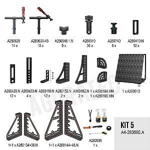 Kit de fixadores D28 - Kit 5 - A4-283500.A