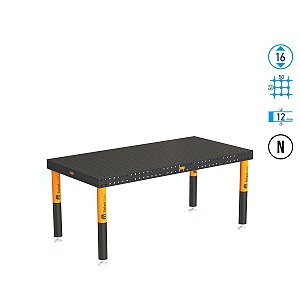 Mesa PLUS X7 2000x1000x100 Ø16 - Grade 50x50 Elefanttools - ETPL200100.X7
