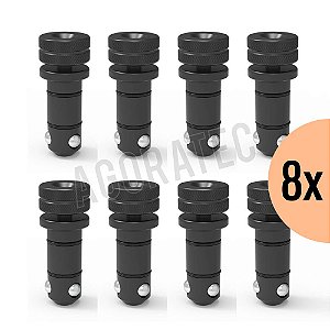 Pino de fixação rápida D28x50 duplo - Brunido - 8 unid. 2-280510SG-8x