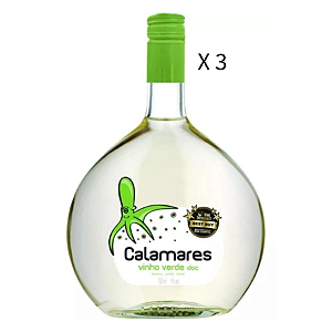Kit Vinho Calamares Branco 750ml - 3 garrafas