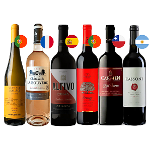 Kit I Vinhos do Mundo - 6 garrafas