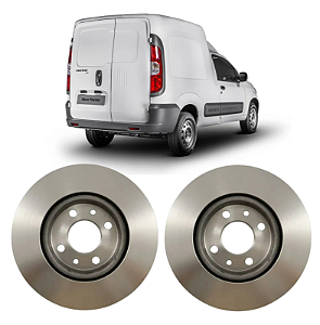 Par de Discos de Freio Dianteiro Fiat Fiorino 1.4 2014 em Diante Hipper Freios HF32