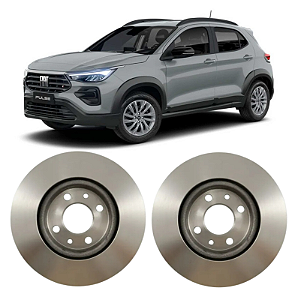 Par de Discos de Freio Dianteiro Fiat Pulse 1.3 2022 em Diante Hipper Freios HF32