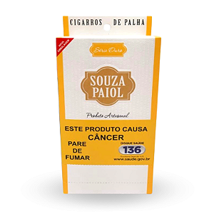 PALHEIRO SOUZA PAIOL OURO | Caixa c/ 10 carteiras x 20 palheiros
