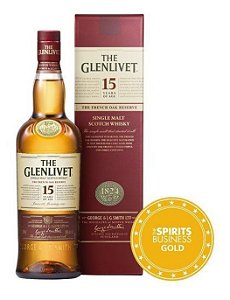 Whisky The Glenlivet Single Malt 15 anos 750ml