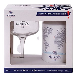 Kit Gin Nordés 700ml com Taça Exclusiva De Vidro