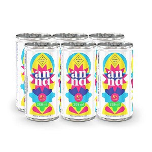 Kit 6 Bebidas Mista Anna Hard Tea Anna Hard Tea Sabor 269ml