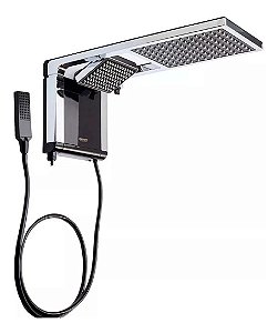 Ducha Acqua Duo 220V Preto Cromado Lorenzetti