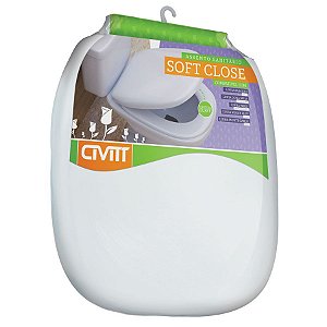 Assento Sanitário Branco Soft Close Sabatini Civitt