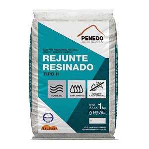 REJUNTE RESINADO CINZA PLATINA 1KG PENEDO