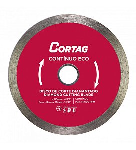 DISCO DIAMANTADO CONTINUO 110MM ECO CORTAG