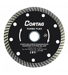 DISCO DIAMANTADO CORTE TURBO FLEX 115MM CORTAG