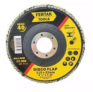 DISCO FLAP GRAO 40 P/ACAB 4-1/2 2817 FERTAK