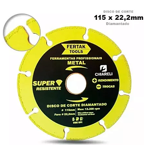 Disco P/Metal 115X22,2 281000 Fertak