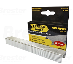 Grampo Para Grampeador 08Mm C/1000Pcs 8508 Fertak