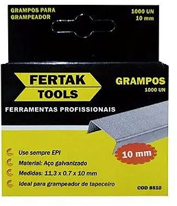 GRAMPO PARA GRAMPEADOR 10MM C/1000PCS 8510 FERTAK