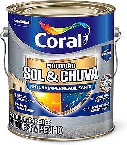 TINTA SOL E CHUVA IMP BR NEVE 3,6L CORAL