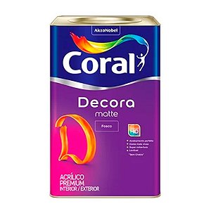 TINTA DECORA MATTE ACR FO BRANCO 3,6L CORAL