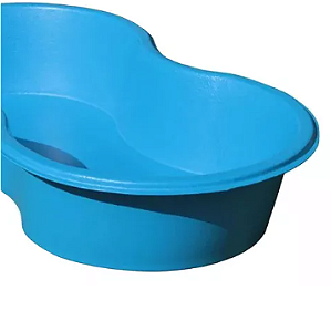 PISCINA FEIJAO 700L POLIETILENO AZUL AFORT