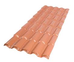 Telha Colonial Pvc 459X86 5 Ondas Terracota Afort