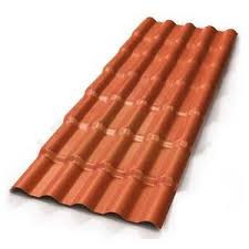 Telha Colonial Pvc 525X86 5 Ondas Terracota Afort