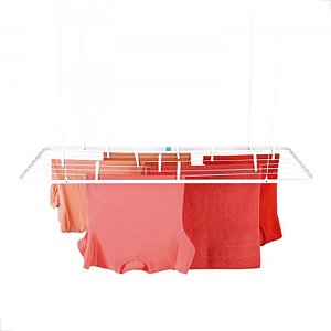 Varal Teto Aco Branco 56X120Cm 6007 Mor