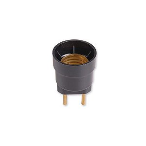 Soquete E27 Preto C/ Pino 2P Pct C/ 10Pc 1701Pct Ilumi