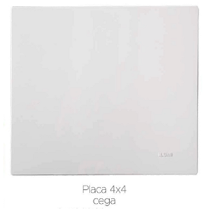 Placa Cega 4X4 C/SUPORTE 77050 Vivaz