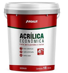Tinta Vinil Acrílica Areia 15L Argalit