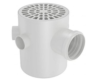 Caixa Sifonada 150X185X75 Redonda Branca Fortlev