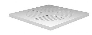Grelha Quadada Branca 100Mm Fortlev