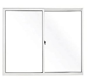 JANELA 2F 100X150 NR BRANCA ESQUADRISOL