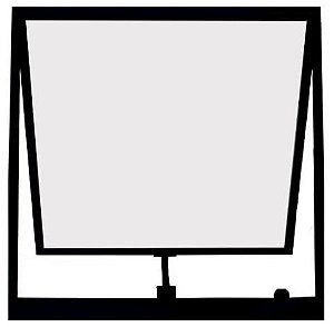 Bascula 1S 60X40 Preta Esquadrisol