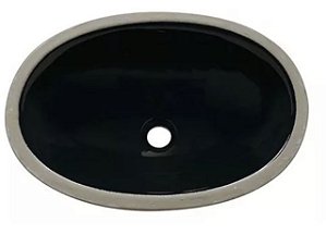 Cuba Embutir Oval 49X36 Preta Il612 Icasa