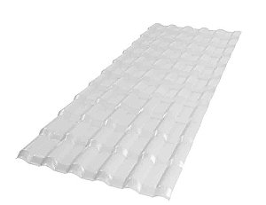 Telha Plan PVC 242X88 6 Ondas Branca Afort