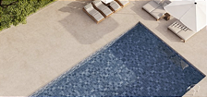 Porcelanato 60X60 A Retificado Campeche Deco Blu Ext CX2,20