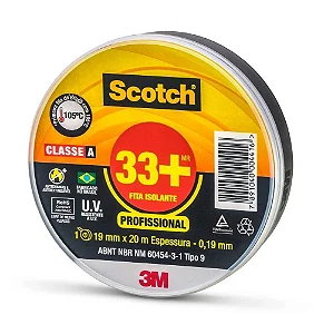 Fita Isolante Scotch 33+ 3M 10m x 19mm