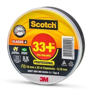 Fita Isolante Scotch 33+ 3M 20m x 19mm